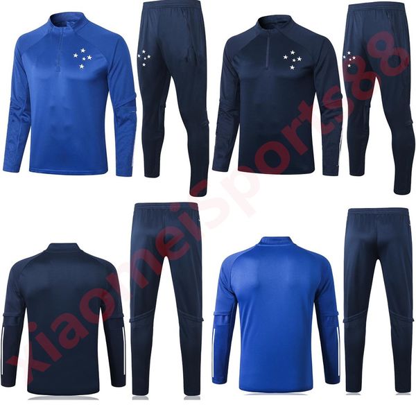 

2020 2021 cruzeiro esporte clube football tracksuit soccer jacket 20 21 camisas de futebol long pull zipper training suit chandal, Black;yellow