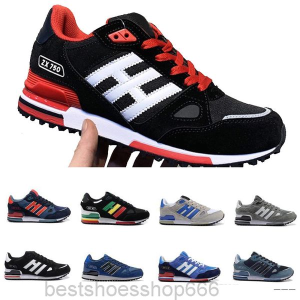 

2021 men shoes originals zx750 bluebird dark slate sneakers zx 750 men women black red green casual shoes size 36-44 lpo2, White;red