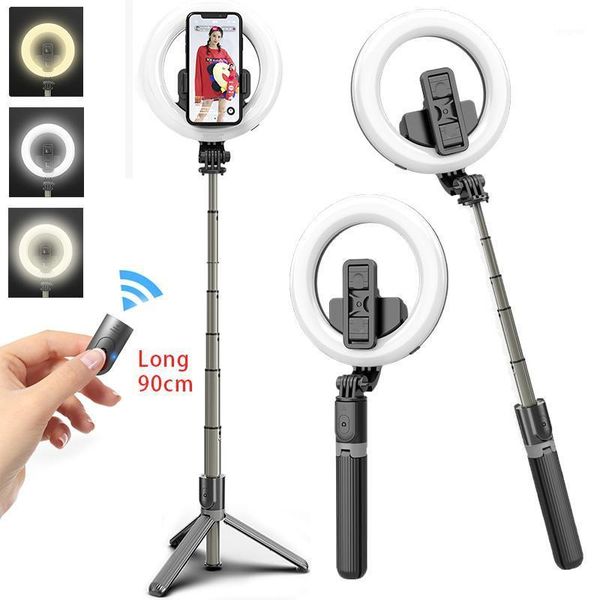 

flash heads 5inch led ring light lamp po video ringlight remote control for live youtube smart phone1
