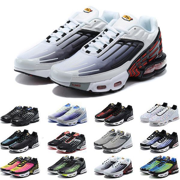 

blue spider tn plus 3 iii running shoes tn 3 chaussures triple white black hyper blue green sunset mens trainers sports sneakers, White;red