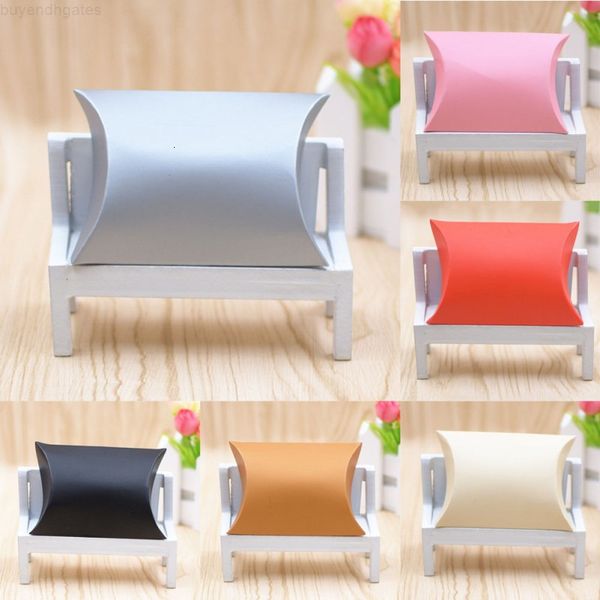 

candy kraft pillow shape favor anti-scratch box sweet boxes wedding party gift bag