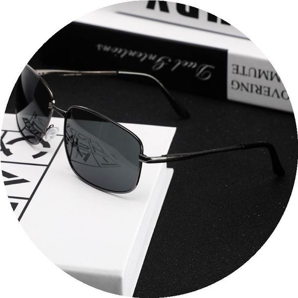 

20 new personality big black box driving driver fashion men's and women's toad glasses sunglasses, White;black