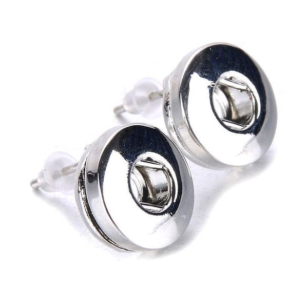 

2019 new 18mm 12mm snap jewelry fashion vintage crystal snap earrings for women fit snap button earrings for women earrings q jlllav, Golden