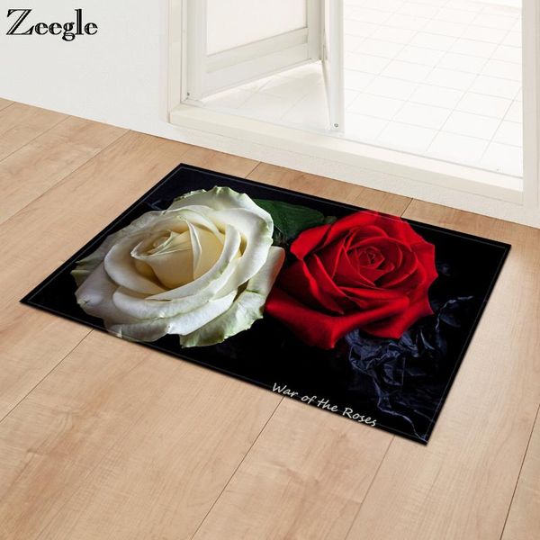 

zeegle door mats for entrance door rose mats in the hallway outdoor rugs anti-slip bedroom carpet bathroom rugs kitchen