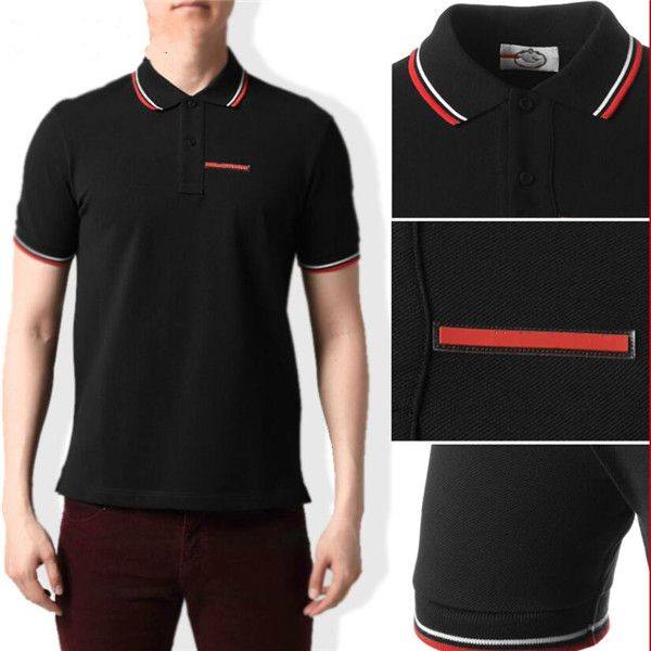 

2020 italy stylist classic polos shirt men bee embroidery collar mens casual cotton polo shirt snake tiger tee poloshirt, White;black