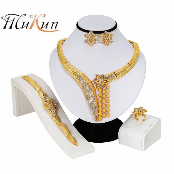 

mukun 2020 новая высокая мода дубай ювелирные изделия убор золота цвет нигерийские свадебные африканские бусы ювелирные изделия компания par, Silver