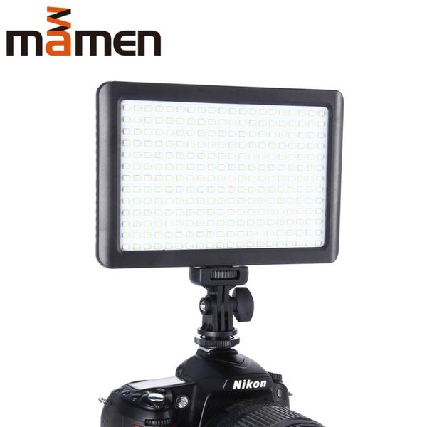 

mamen led ring light on camera video studio for youtuber vlog 260 led dslr pgraphic lighting lamp makeup dimmable light lamp
