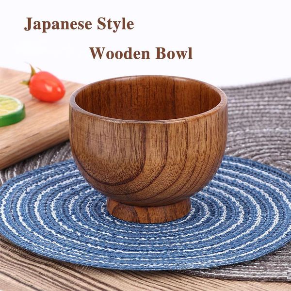 

japanese style wooden bowl spoon soup salad rice bowls ramen bowl natural wood tableware adorable japanese style h bbysvx