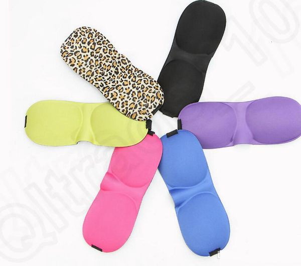 

eyeshade natural sleeping mask 3d sleep cover shade eye patch blindfold travel eyepatch 6 color kka1465