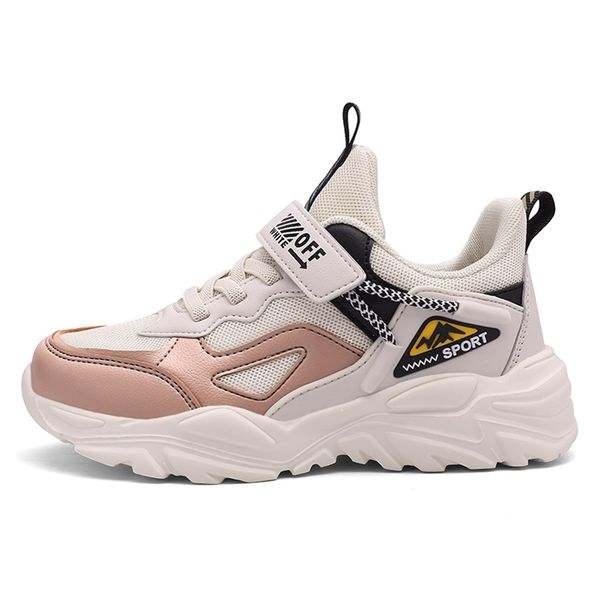 

spring autumn children boys girls sports fashion brand casual breathable outdoor kids sneakers big boy running shoes y201028