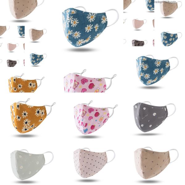 

face cartoon cotton kids mouth washable 100% reusable mask with filter dus lnmu ohji