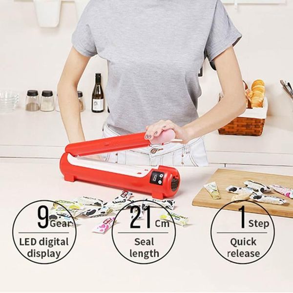 

220v protable k1 vacuum sealer sealing packaging machine hand pressing household portable small sealing machine1