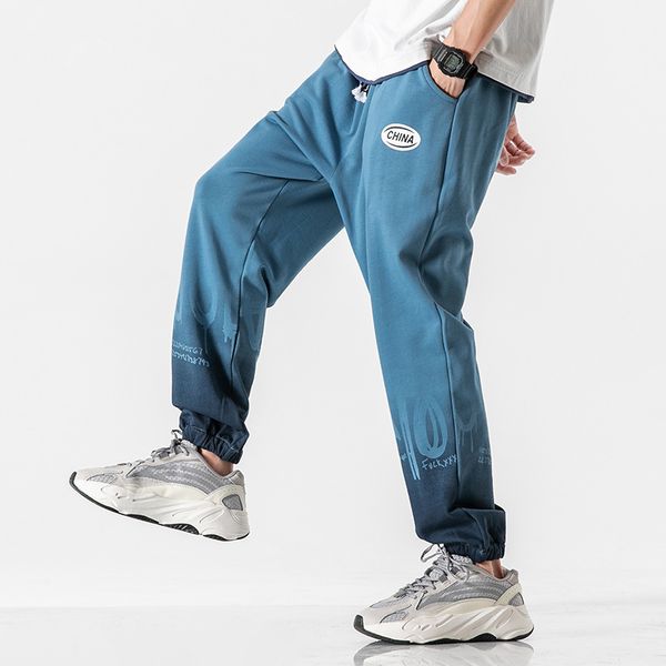 

2020 spring black autumn blue fashionable casual runners sweatpants male sweat pants