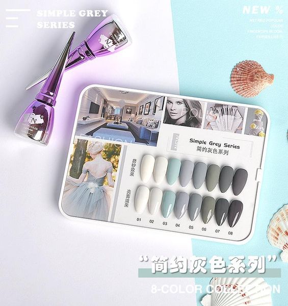 

nail gel 8ml 7 colors luminous uv led glow in dark polish long lasting, Red;pink