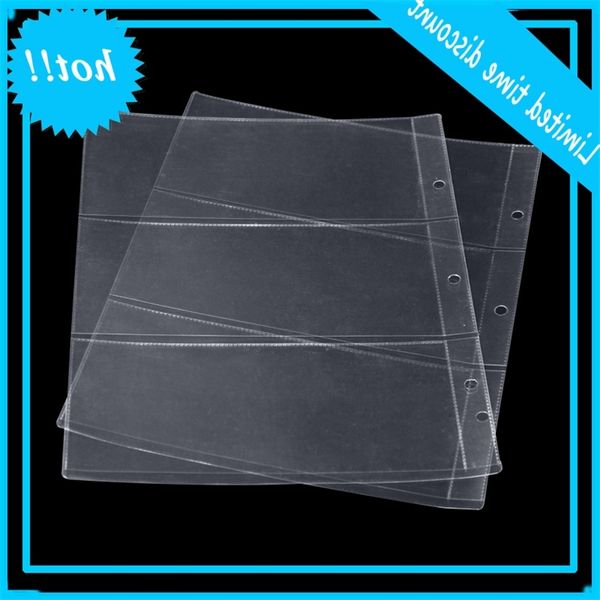 

10 pages/lot 3 units/page album pvc paper money collection banknotes