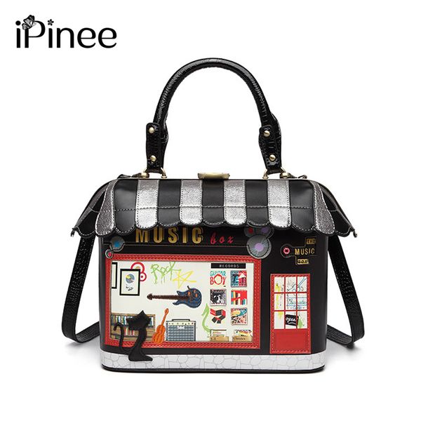 

ipinee 2020 women shoulder bag italy braccialini handbag style retro handmade bolsa feminina for ladies house shaped bag c0121