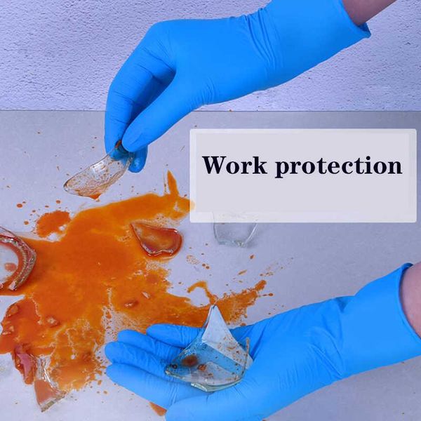 

factory4j3ihousehold 100pcs/lot disposable nitrile latex garden gloves home cleaning rubber proof mitten pink rose