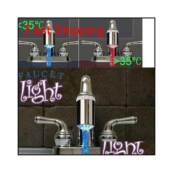 

3 color led faucet lamp.according to temper qyltli homes2011