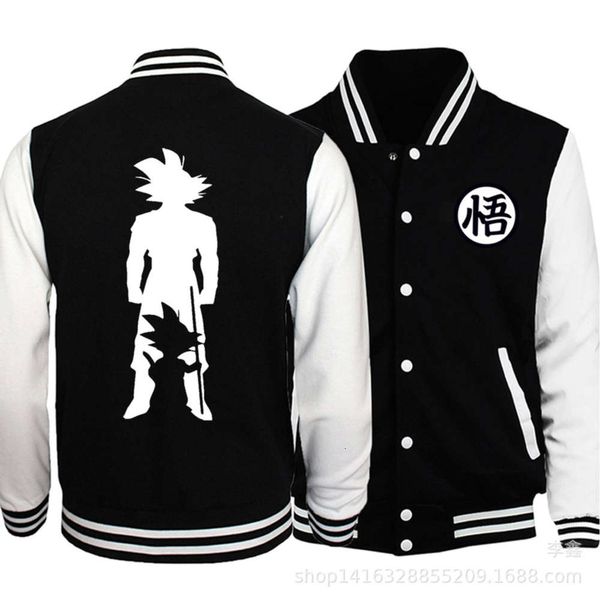 

japanese animation new cardigan baseball suit men's coat mens men polo varsity jacket ing, Black;brown