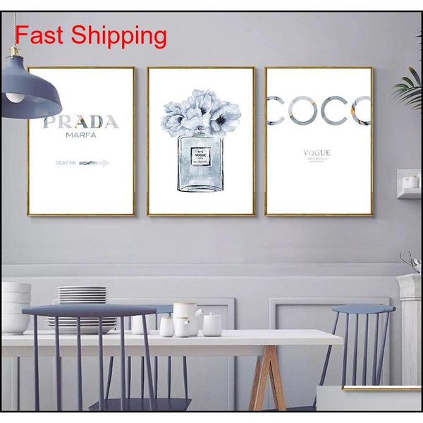 

perfume bottle poster alcohol ink art prints perfume flower canvas painting wall art decoration wall pictur qylsgc bdesports
