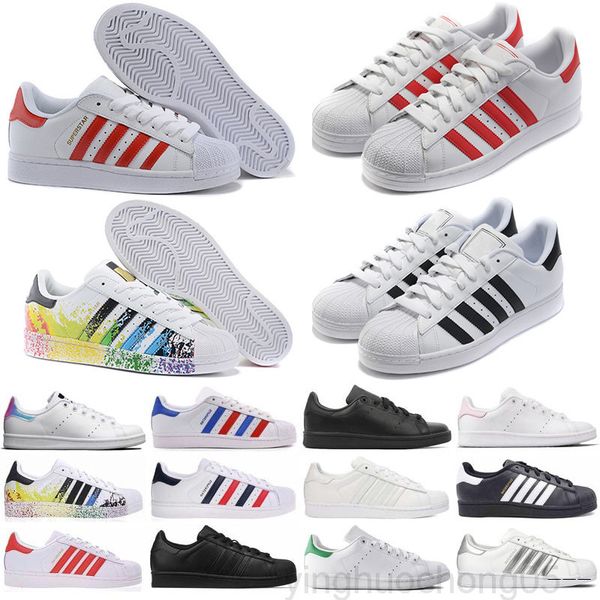 

superstar white black pink blue gold superstars 80s pride sneakers super star women men sport casual shoes eu sz36-45 gh9j