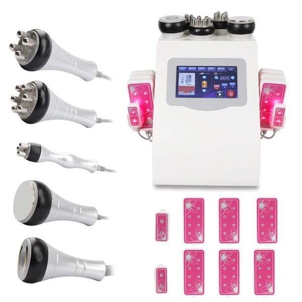 La più recente macchina per cavitazione ad ultrasuoni 40K dimagrante 8 pastiglie Liposuzione LLLT Lipo Laser RF Vuoto per la cura della pelle Salon Home Beauty Equipment