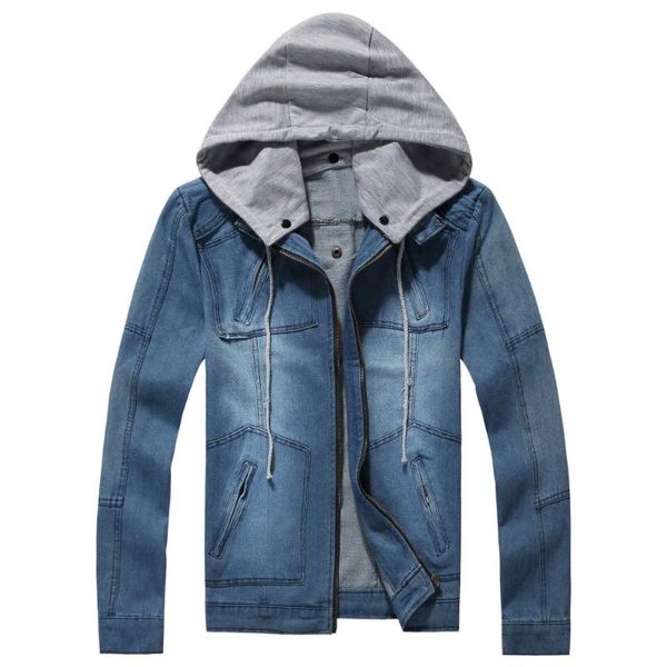 

men's jackets spring solid casual slim denim jacket plus size bomber cowboy men jean chaqueta hombre top, Black;brown