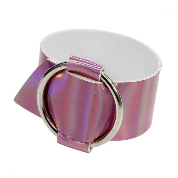 

wristbands round punk wide cuff leather bracelets rock jewelry leather bracelet & bangle statement women men jewelry gift1, Golden;silver