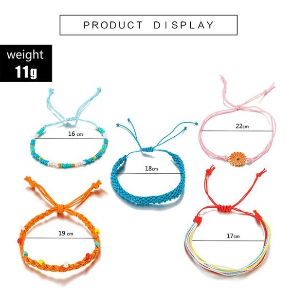 

sunflower 5pcs x waterproof string dreaming outloud pack bracelet handmades