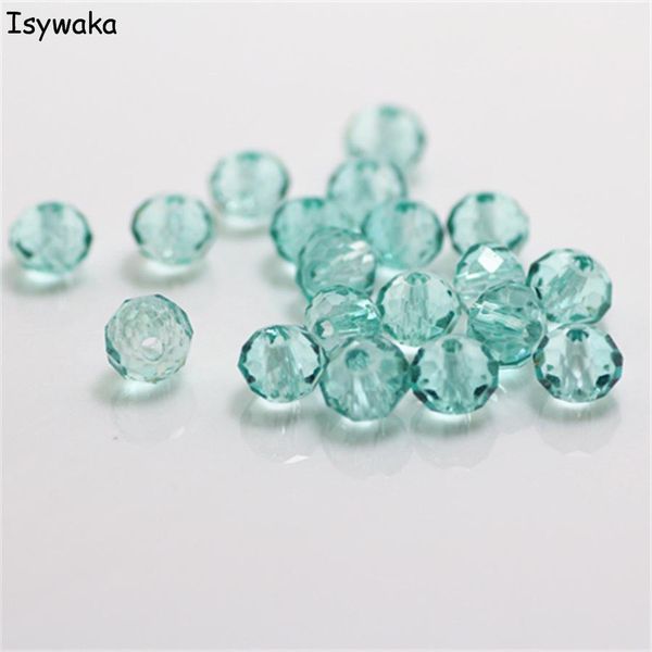 

isywaka light lake blue colours 4 * 6 мм 50 шт. rondelle austria граненные хрустальные стеклянные бусины свободные круглые бусины для ювелир