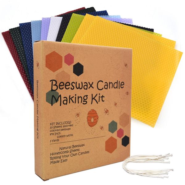 

beeswax candle making kit for children hand made candle colorful table candle hand roll birthday stick diy set wmtsle comb2010