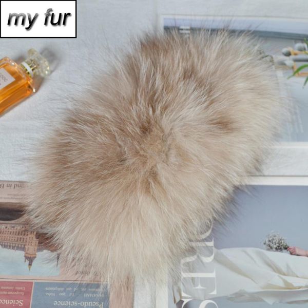 

Hot 2020 Winter Warm Ladies New Product 100% Natural Fur Scarf Headband Good Elasticity High Quality Knitted Fur Scarves, Blue;gray