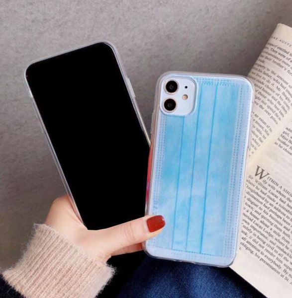 

for fashion mask design soft tpu case iphone 11 pro xr xs max x 8 7 plus silicone face mouth masks style cell phone cove