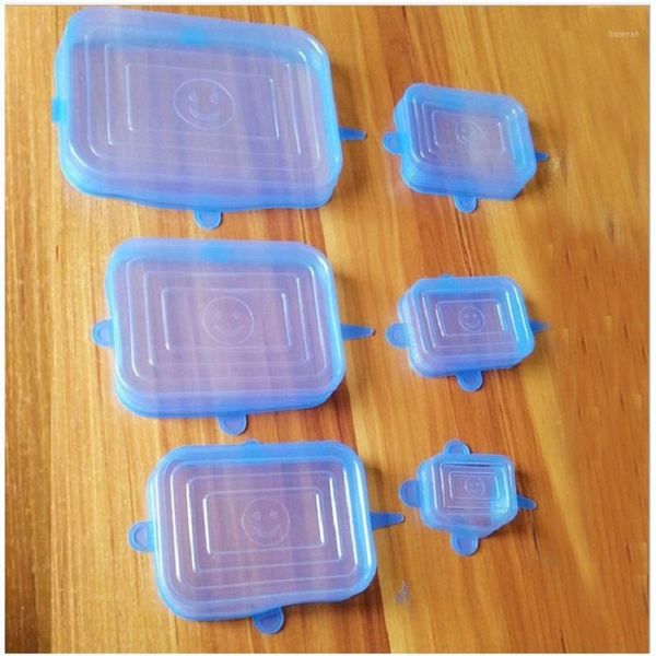 

6pcs silicone stretch lids cover universal lid silicone bowl pot lid wrap pan cooking fresh cover microwave1