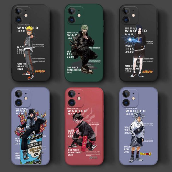 

semobile phone case men's 12pro new fashion brand personality creativity 12 por liquid silicone straight edge lens package anti falling