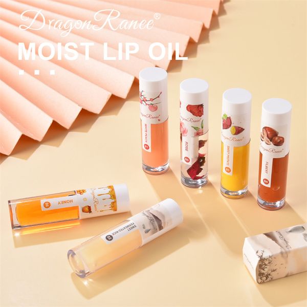 Dranee Dranee Gloss Gloss Увлажняющий Долговечный Питательный Прозрачный Медовый Розовый Бальзам для губ Масля