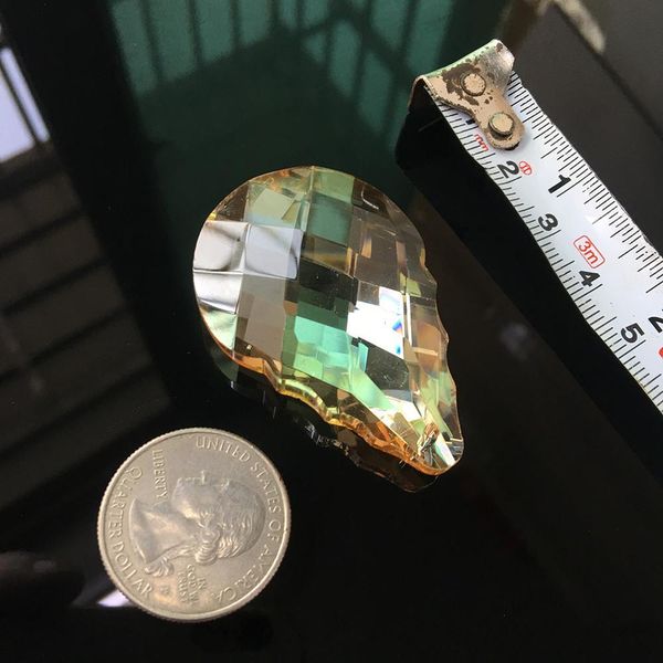 

50mm suncatcher pendant glass art drop faceted crystal chandelier craft prism hanging ornament fengshui xms champagne h bbyrld