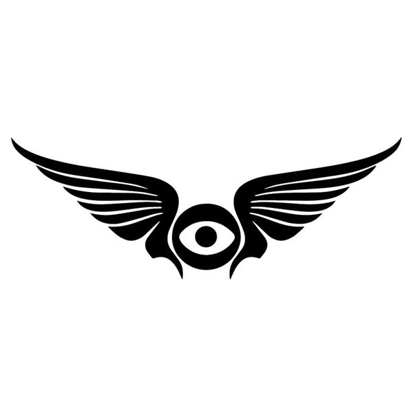 

17.5x6.3cm eye eyeball with wings creative cartoon car sticker vinyl decals c25-1037