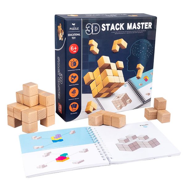 

kid toys early learning stacking blocks toys wooden blocks creative pieces 2020 sell geometric shapes educational toys