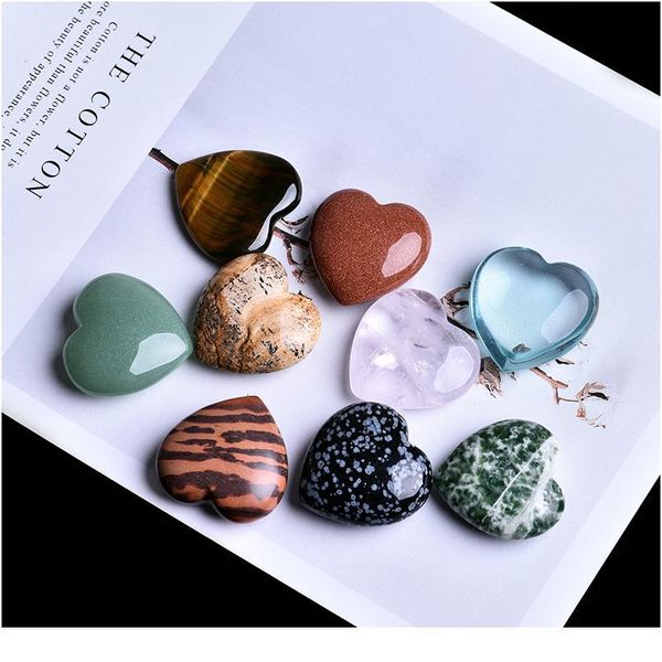 

1pc natural rose quartz heart shape love mini crystal chakra healing gem collector therapist diy jewelry couple de qylivj, Black