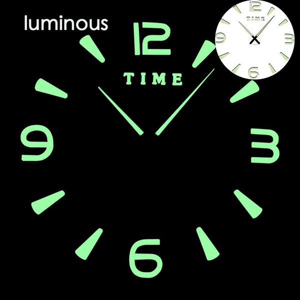 

новые большие настенные часы рюшло зеркало наклейка diy гостиная декор модные часы прибытие светящиеся кварцевые большие часы wmtwfu bdegard