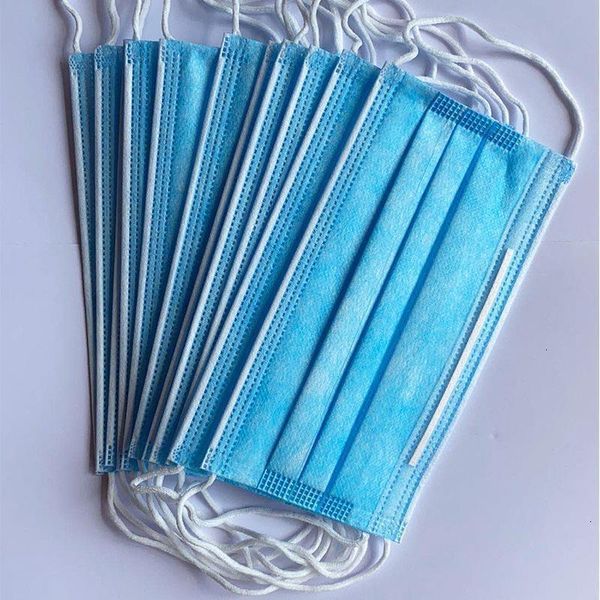 

disposable 3 layers nonwovens civil mask thickened melt spray face shield mouth masks maschere masque ng