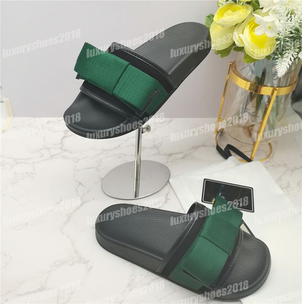 

classic womens mens summer beach slippers sliders flip flops male rubber flat flowers embroidery casual italy slippers sliders, Black