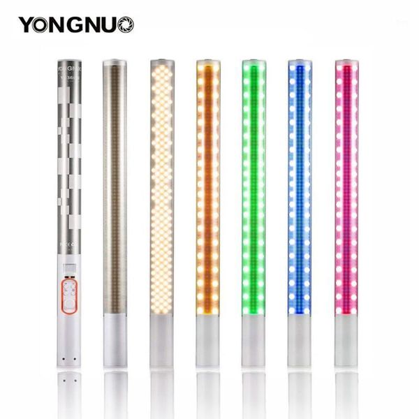 

yongnuo yn360 / yn360ii led p video light 3200k-5500k and rgb full color portable handheld pgraphy ice stick tube light1