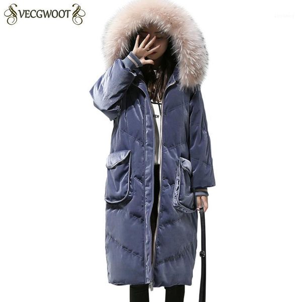 

jacket&coats fashion long down jacket women winter 2018 new loose jacket hooded warm thick down coat female hp3371, Black