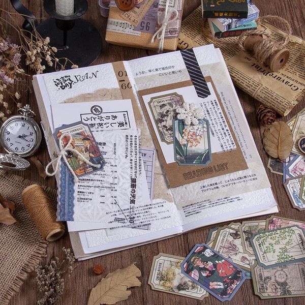 

100 of boxed retro style plant news special paper card diary s diy scrapbook student stationery notes bbysjk