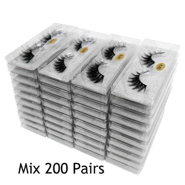 

false eyelashes wholesale 50/100/200 pcs 3d mink lashes natural makeup in bulk