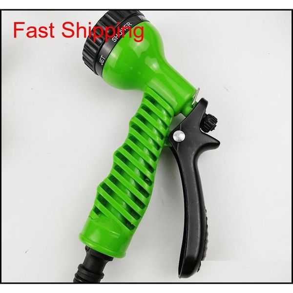 

100ft expandable flexible garden magic water hose with spray nozzle head blue green with retail b qylgei homes2011