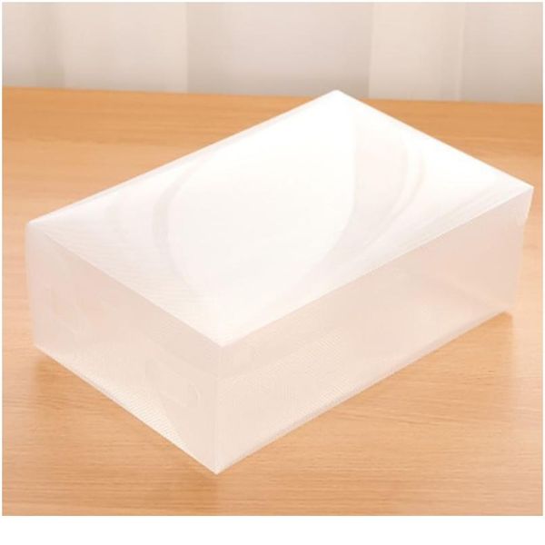 

10pcs plastic transparent shoebox home shoe boot box stackable foldable storage organizer container multifunction 10pcs bbybiz