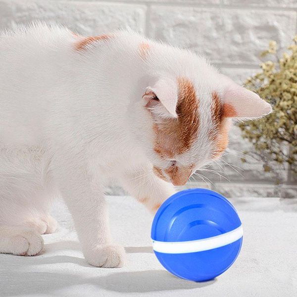 

водонепроницаемый pet toy magic roller ball jumping tew ball usb electric pet ball led rolling flash fild toy для cat q jllsac